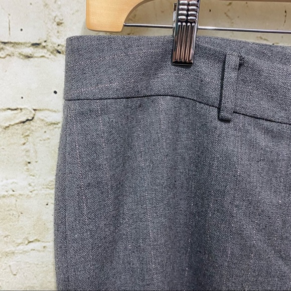Antonio Melani Gray Pink Metallic Weave Flare Leg Dress Pants - Picture 2 of 4